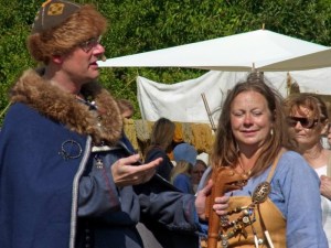 Borgherren och Borgfrun, upphovsmännen till Vikingavigseln på Trelleborgen 