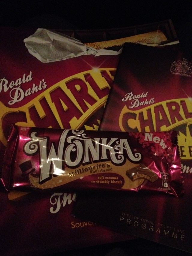 Programblad och givetvis Wonkas choklad