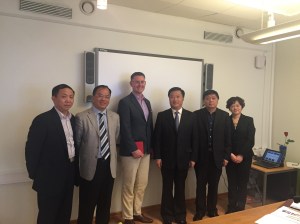 Delegationen från Putuo, en av provinserna i Shanghai 