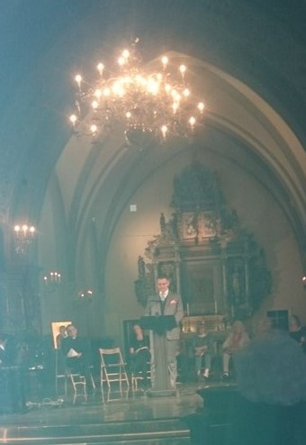 Tal av mig under musik- och poesiafton i Sankt Nikolaikyrkan 
