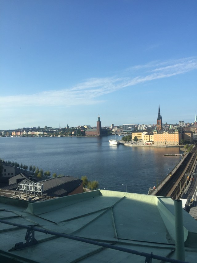 Den underbara utsikten från tolfte våningen på SKL.  Undrar om jag får blicka ut över Stockholm igen....