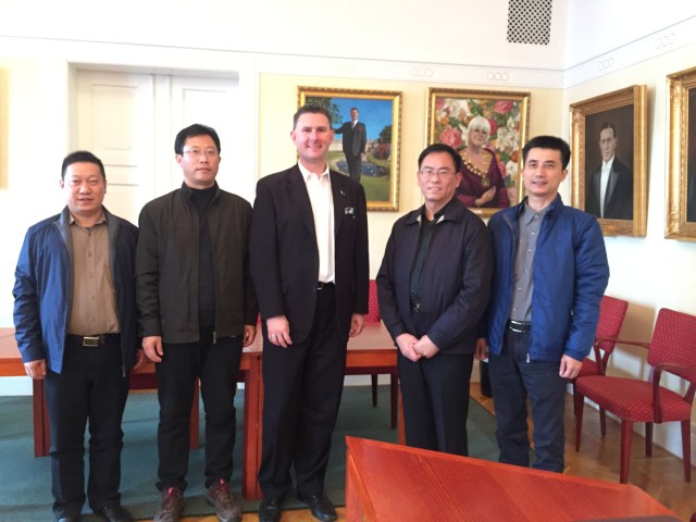 Delegationen från Zhenjiangprovinsen på besök i Trelleborg