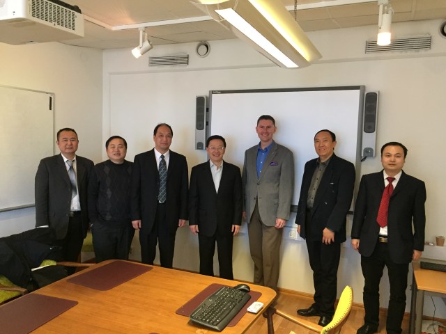 Delegationen från Chongqing där jag och ledaren är slipslösa