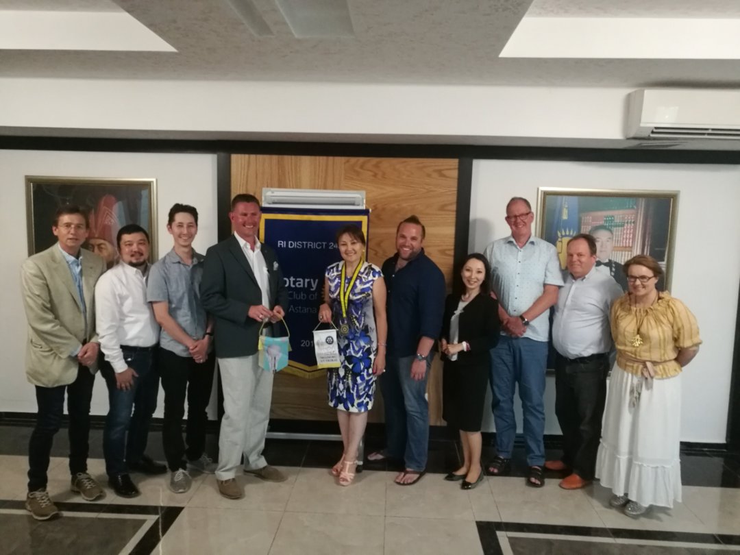 Rotaryklubben i Astana och jag