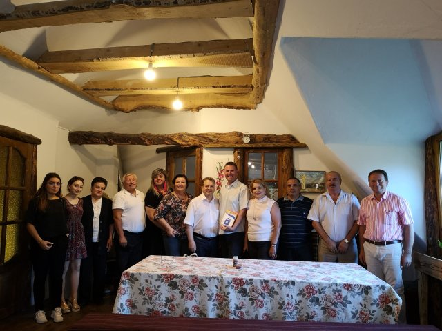 Gruppfoto från Rotary i Chisinau