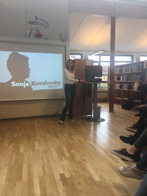 Föredrag om Sonja Kovalevsky och Sonja Kovalevskydagarna vid Mittuniversitetet