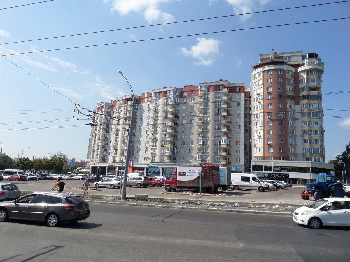 Nybyggt flerfamiljshus i Chisinau