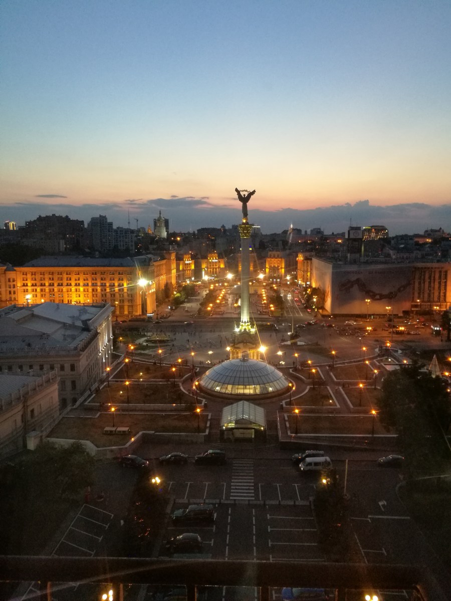 Självständighetstorget i Kiev