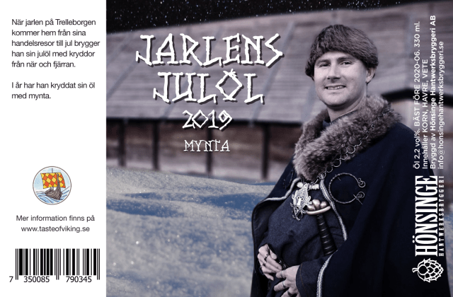 jarlens julöl 2019 etikett